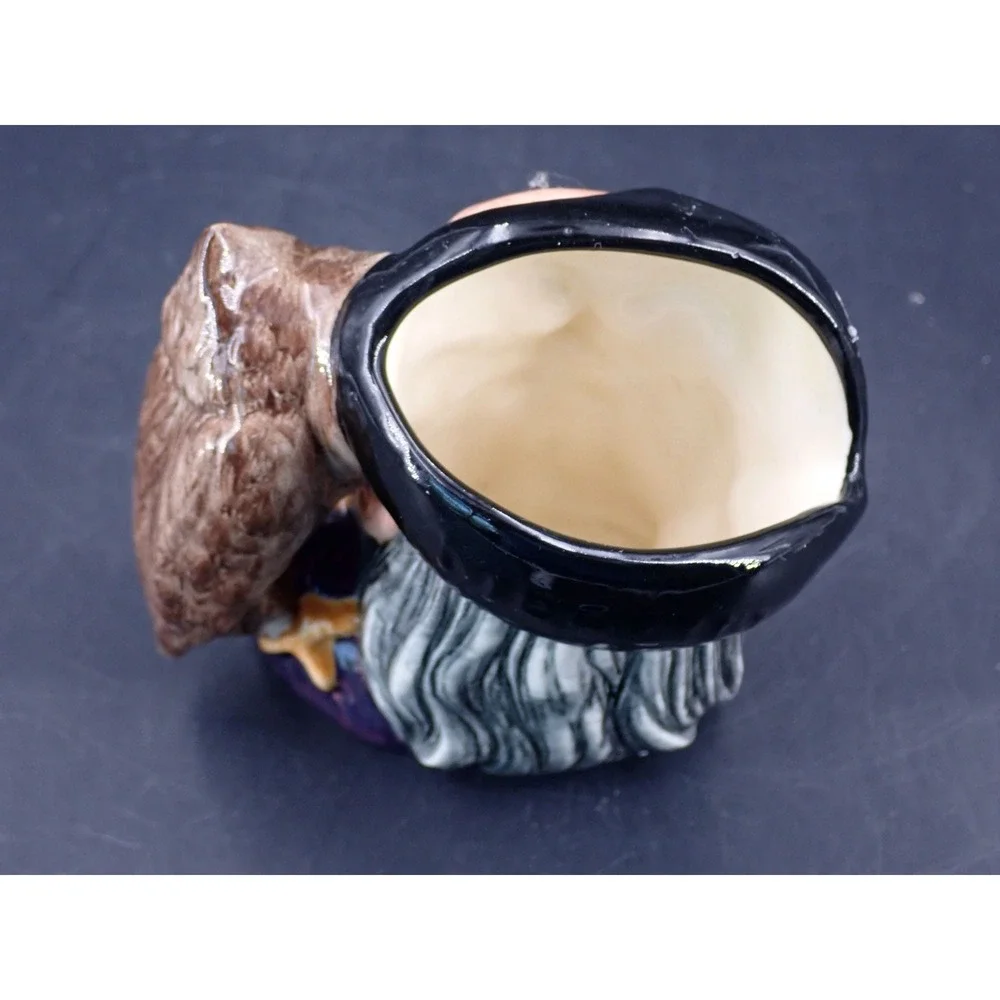 Vintage Royal Doulton Porcelain Mug  Merlin with Owl 1959